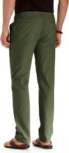 2025 Vintage grande taille hommes pantalons haute qualité léger tricoté toile séchage rapide taille moyenne Style lavé - Product Image 2