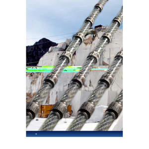 Cuentas de diamante para sierra de hilo de 12 mm para canteras de mármol/travertino - Product Image 2