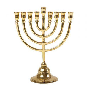 Ménorah en laiton massif de style temple personnalisé, 21 pouces de haut, Hanoucca, Chanoucca, meilleur des décorations, judaïca, chandelier juif - Product Image 3