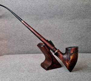 Pipa de Madera para Fumar Cigarros con Acabado Pulido, Pipa de Tabaco Hecha a Mano de Primera Calidad - Product Image 2