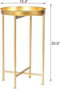 Mesa auxiliar de aluminio de lujo personalizable para decoración moderna del hogar con un hermoso diseño para espacios de estar y comedor - Product Image 3