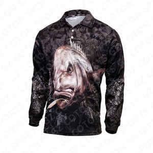 Precio de fábrica personalizado OEM cómodo transpirable manga larga ropa de pesca camisas y tops secado rápido camisa de pesca para hombre - Product Image 4