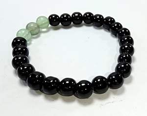 Crystal <b>bracelet</b> Black Obsidian & Flourite Round <b>Beads</b> <b>Bracelet</b> 8mm Stone Gemstone Fashion <b>Men</b> and Women Gift Energy - Product Image 6