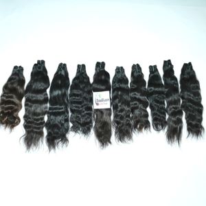 Extensions de cheveux humains naturels vietnamiens ondulés, couleur noire, vierges brutes, cuticules alignées, prix d'usine en gros, à vendre - Product Image 2