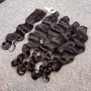 Extensions de cheveux vierges Remy vietnamiennes, ondulation naturelle, double trame, textures tissées - Product Image 5