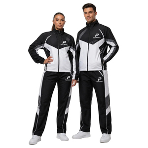Conjunto Deportivo Ligero con Capucha, Estilo Cortavientos, Ajuste Cómodo, Ropa Deportiva Urbana, Estilo Deportivo Sólido y Moderno - Product Image 1