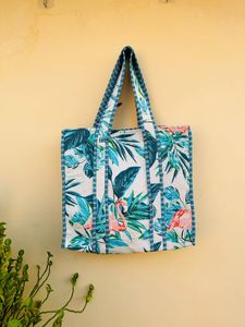 100 % Indian Cotton <b>Quilted</b> Mini Shoulder Bag Women Small Shopping Bags Women Grocery Storage Bag Gift for Her - Product Image 5