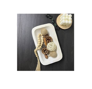 Tazón de masa de madera para manualidades de lujo decorativas medianas y cuentas de guirnalda, artículo decorativo usado en casa, la venta más vendida - Product Image 2