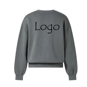 2025 Logo personnalisé Athleisure hommes français éponge coton mélangé à manches longues Premium col rond basiques coton mélangé sweats - Product Image 5