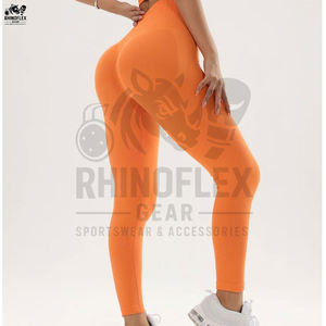 Mejor venta de ropa de Fitness tamaño adulto mujeres Leggings de calidad superior 100% algodón gimnasio entrenamiento mujeres Leggings - Product Image 3