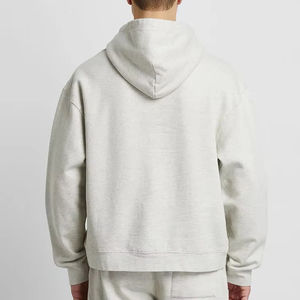 Sweat à capuche oversize pour homme 100 % coton, personnalisable avec logo, coupe décontractée, épais et résistant - Product Image 3