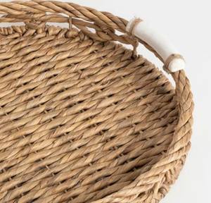 Plateau de service en jacinthe d'eau naturelle conçu pour stocker les aliments fabriqué au Vietnam - Product Image 4