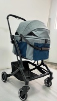 Poussette pliable légère en aluminium pour chien, 4 roues avec amortisseurs, pliage à une main, design breveté, écologique, 20 kg