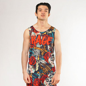 Débardeurs pour hommes en coton 100% de haute qualité, personnalisables, avec des motifs en transfert thermique, services OEM ODM, respirants et confortables - Product Image 5