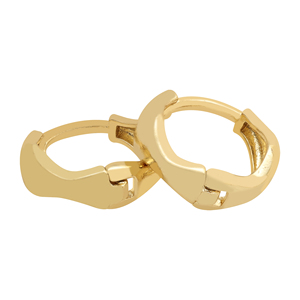 Elegantes pendientes de aro chapados en oro, proveedor de joyería de moda personalizada, fabricante de bisutería, chapado en oro laminado - Product Image 2