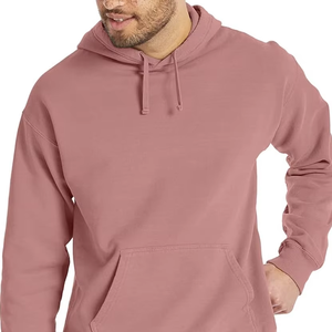 WHOLESALE MENS PULLOVER SWEATSHIRT HOODIE BIG & TALL CUSTOM LOGO DIRECT FACTORY NEW ARRIVAL PLUS SIZE HEAVYWEIGHT HOOD - Product Image 1