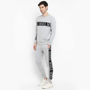 Most Fashionable 2024 Arrival Men Customized Color Cotton Sweat Suit Set <b>Crewneck</b> Sweatshirt Trousers High Quality Winter - Product Image 3