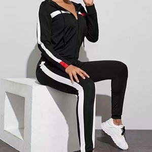 Chándal para mujer, ropa atlética personalizada, chándales 100% de algodón, ropa deportiva de lana, Jersey, trajes de pista de nuevo diseño, venta al por mayor - Product Image 5