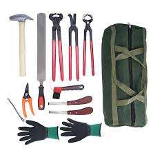 Kit completo de herramientas de herrador veterinario para cuidado de pezuñas para mantenimiento de caballos, ganado y ganado, equipo de herrador - Product Image 2