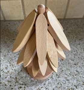 Juego de Salvamanteles de Madera Personalizados, Alfombrillas de Aislamiento Térmico Versátiles, Estilo Bohemio, Ecológicas, 300 mm de Diámetro, 10 mm de Grosor para - Product Image 2