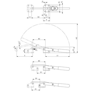 AMF Size 3 Horizontal Locking <b>Clamp</b> No. 6847 - Product Image 3