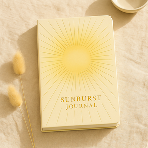 Diario LABON Sunburst Premium con Copertina Rigida Color Crema, Dettagli in Lamina Dorata per Appunti Quotidiani Consapevoli - Product Image 6