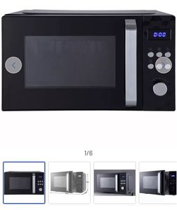 Horno microondas eléctrico de acero inoxidable de 20L, 1350W, de doble uso (110-240V), de clase energética eficiente, directo de fábrica, para la venta en Europa/EE. UU. - Product Image 3