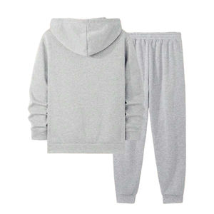 Conjunto Deportivo de Invierno para Hombre, Diseño Personalizado al por Mayor, Corte Regular, Alta Calidad, 100% Algodón, con Capucha y Estampado - Product Image 2