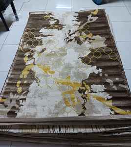 Alfombra Turca Moderna de Poliéster Tejida a Máquina, con Base de Yute de Alta Calidad, Resistente a las Manchas, Pelo Alto, Diseño Abstracto para Dormitorio - Product Image 3