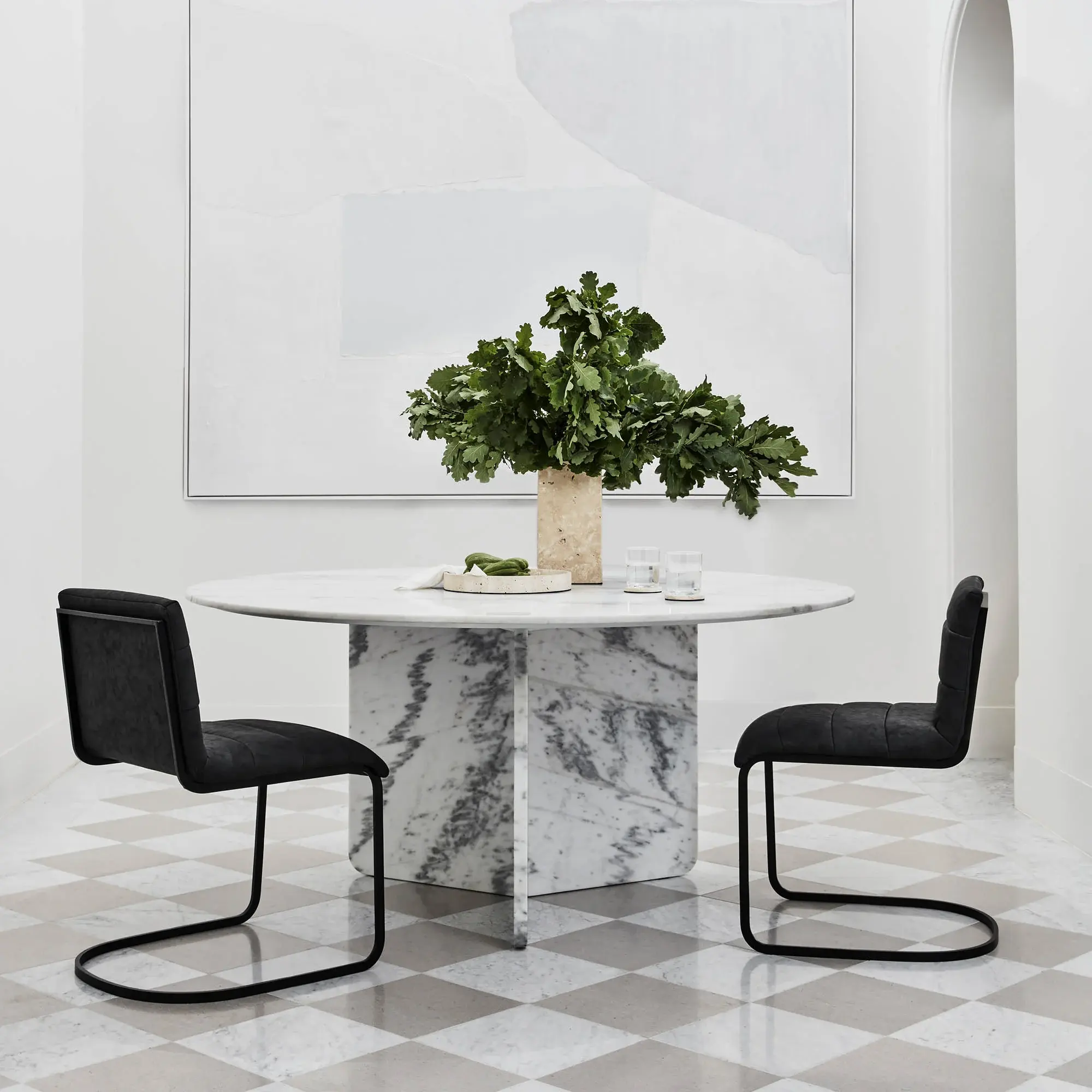 Table à manger acrylique invisible noir dinde marbre doré rond bois effezeta gg narra coloré mètre moderne