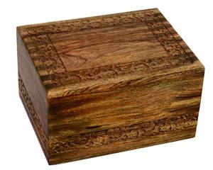 Urnas de cremación de madera hechas a mano modernas al por mayor urnas de entierro funerario decorativas para hombre y mujer a bajo precio - Product Image 4