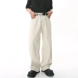 Nouvelle mode de jeans brodés pantalons taille moyenne pour hommes Bruce & Shark jambe droite mince coton extensible jeans bleus pour hommes grande taille 42 - Product Image 4