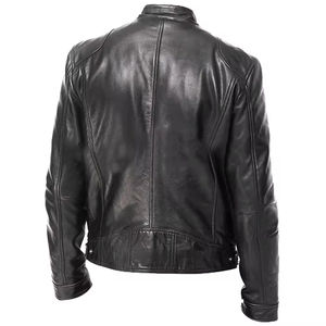 Veste en cuir pour homme de style Star Lord inspiré du motard café racer, fabriquée par ZOHAN CREATIONS. - Product Image 3