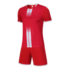 Conjunto de Camiseta y Pantalones Cortos de Fútbol Personalizables de Algodón/Poliéster, Impresión por Sublimación, Ecológicos, de Secado Rápido, Unisex, Tallas para Adultos - Product Image 6