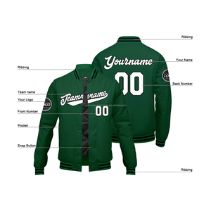 Veste universitaire de style classique personnalisée pour les athlètes Équipe sportive MCACVJ-78 col montant et logo brodé - Product Image 4