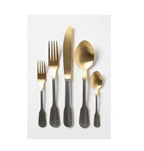 Set de couverts de cuisine en laiton doré avec miroir polonais Set de couverts en acier Taille personnalisée Set de couverts de table à dîner - Product Image 6