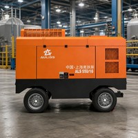 Compresseur d'air à vis diesel 17 bars 565 CFM 176 KW pour forage minier, stationnaire et mobile haute pression Auliss