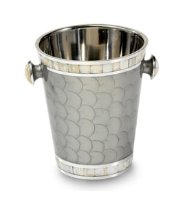 Meilleure vente Seau à vin et baignoire en acier inoxydable argenté isolé à double paroi seau à glace de fête avec poignée latérale pour bars et pubs - Product Image 6