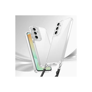 Coque arrière souple en silicone transparent avec cordon détachable pour Samsung Galaxy A25 – Vente en gros - Product Image 2