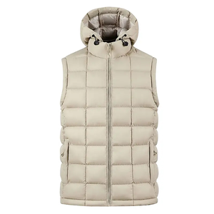 Gilet à bulles matelassé léger en duvet pour hommes, fabriqué en usine, conception Offre Spéciale sur mesure, gilets en duvet de canard, gilets gonflés en duvet de canard - Product Image 5