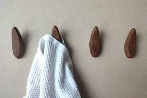 Groothandel Eenvoudige Woondecoratie Hout Haak Beugel Kleine Universele Muur Opknoping Haak Hanger Voor Badkamer En Keuken - Product Image 2