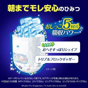 Japonés de alta calidad barato Unicharm Mamypoko Doraemon pantalones pañales para bebés uso nocturno L40 - Product Image 5