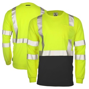 Vente en gros de haute qualité à manches longues Hi VI haute visibilité Logo personnalisé Chemise de sécurité de qualité supérieure pour hommes - Product Image 1