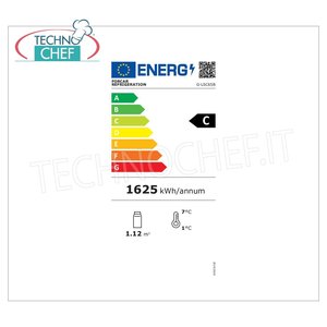 Équipement de réfrigération pour cuisine commerciale, vitrine ventilée 4 côtés, plage de température +2/+8°C, capacité 280 L, réfrigérée - Product Image 2