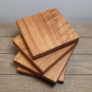 Wood <b>Drink</b> <b>Coasters</b> with Holder Pieces Wooden <b>Coasters</b> Cup <b>Coaster</b> Set <b>for</b> Bar Kitchen Home Acacia Wood - Product Image 6