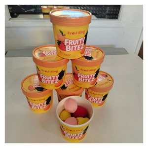 Precio de fábrica Fruity Bitez Taza de helado Precio al por mayor Sabores surtidos Coco Piña Mango Papaya Fresa Chocolate - Product Image 3