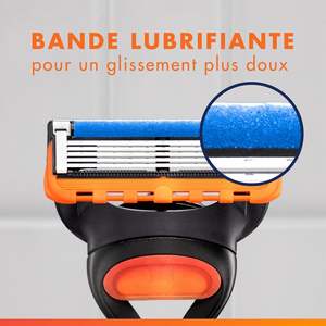 Pour les recharges de lames à double tranchant pour hommes 10 cartouches Fusion5 & 2 ProGlide Lubrastrip en acier inoxydable pour un rasage confortable - Product Image 2