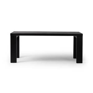 Mesa de Comedor Rectangular de Madera de Mango Maciza de 2 Pulgadas de Grosor, Acabado Negro con Acabado Arenado, Diseño Moderno y Lujoso para el Hogar, Cocina o Restaurante - Product Image 2