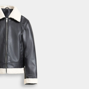 Veste en cuir véritable de qualité supérieure pour homme au meilleur prix coupe-vent imperméable hiver High Street couleur unie devant toutes les tailles disponibles - Product Image 2