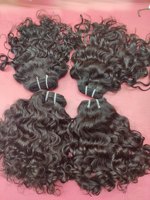 Cheveux humains vierges indiens de la meilleure qualité, cuticules alignées, lisses, bruts, Remy, pour ondulations naturelles, double trame tissée à la machine